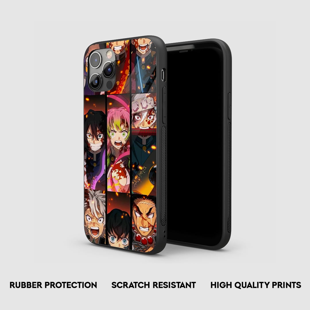 Demon Slayer Collage Silicone Armored Phone Case by Anime Phone Cover