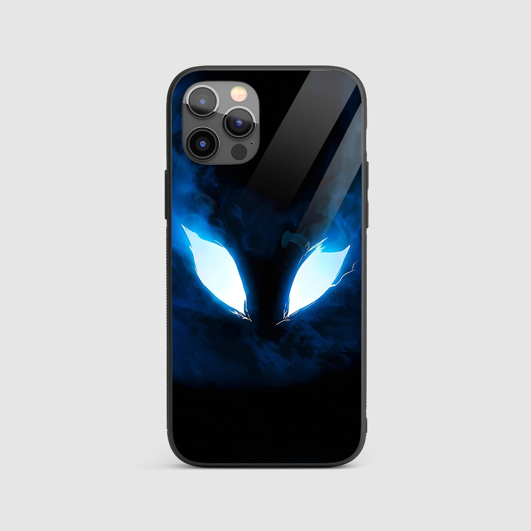 Glowing Blue Eyes Silicone Armored Phone Case by Anime Phone Cover