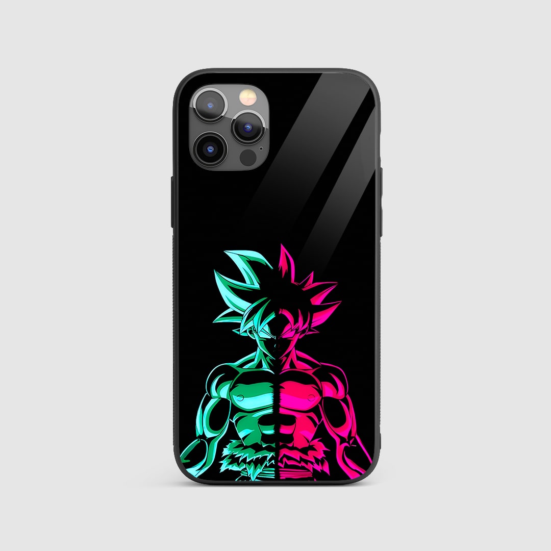Goku Neon Silicone Armored Phone Case by Anime Phone Cover