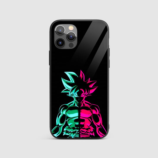 Goku Neon Silicone Armored Phone Case by Anime Phone Cover