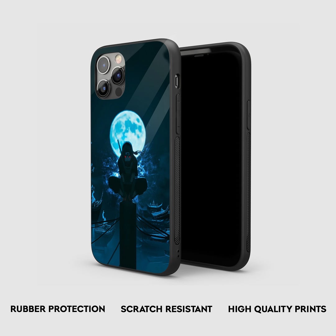 Itachi Blue Moon Silicone Armored Phone Case by Anime Phone Cover