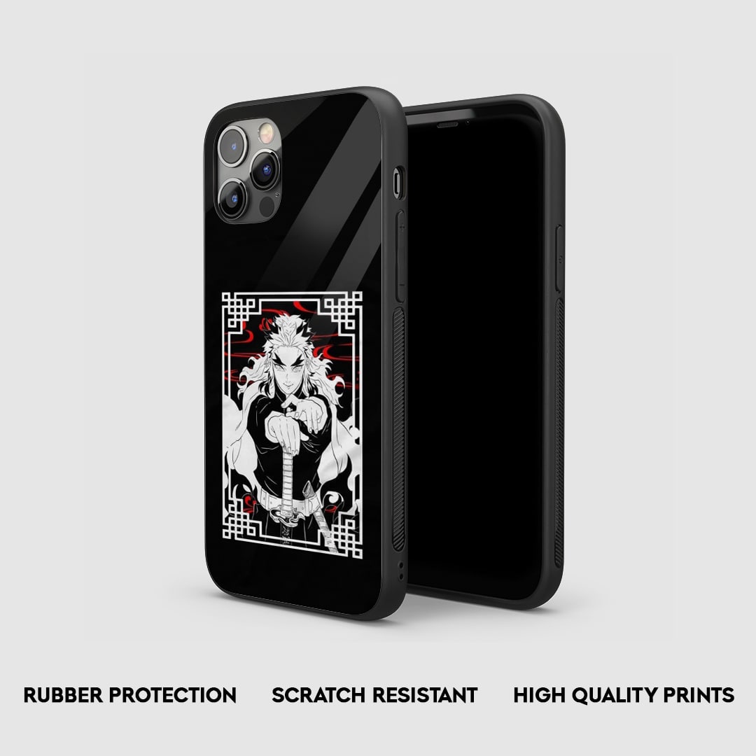 Kyojuro Minimal Silicone Armored Phone Case by Anime Phone Cover