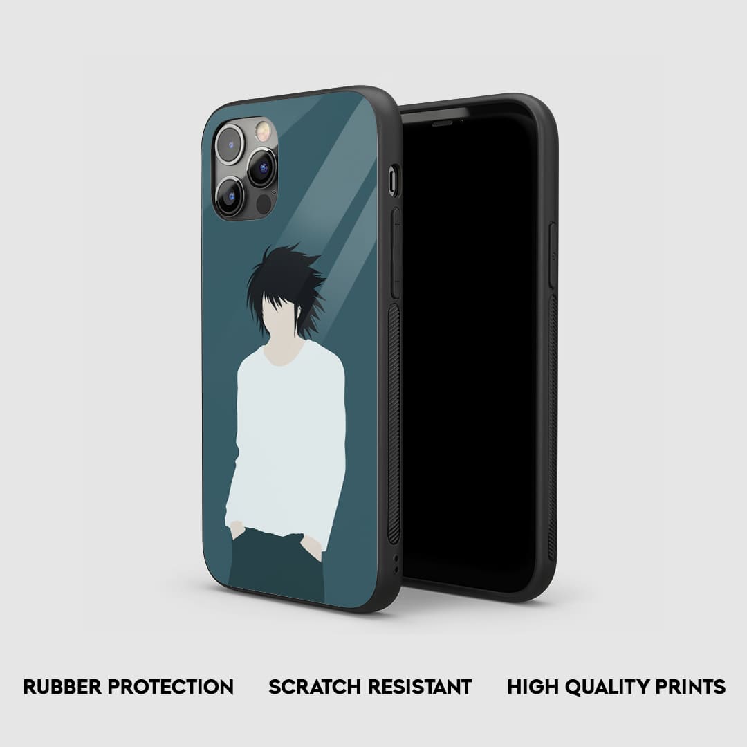L Minimal Silicone Armored Phone Case by Anime Phone Cover