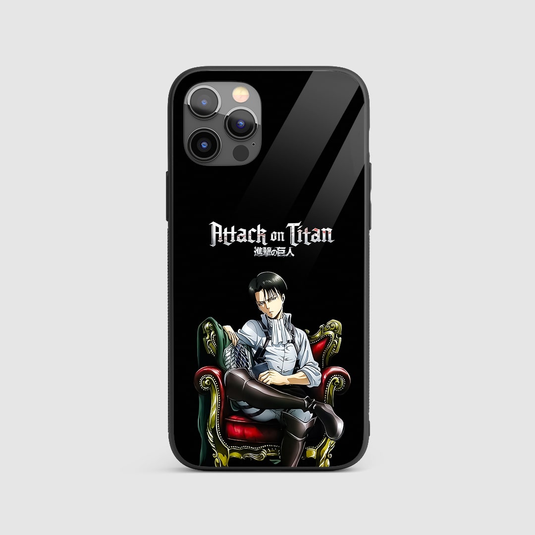 Levi Ackerman Throne Silicone Armored Phone Case by Anime Phone Cover