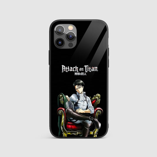 Levi Ackerman Throne Silicone Armored Phone Case by Anime Phone Cover