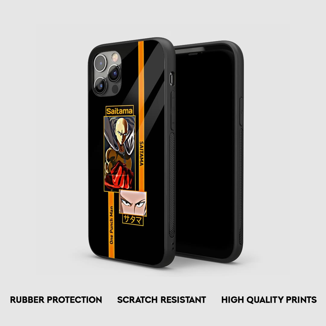 Saitama One Punch Man Silicone Armored Phone Case by Anime Phone Cover