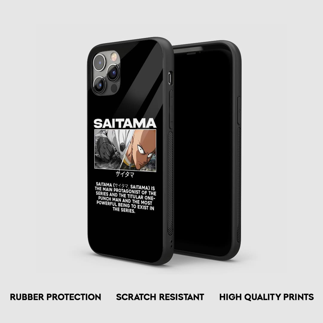 Saitama Synopsis Silicone Armored Phone Case by Anime Phone Cover