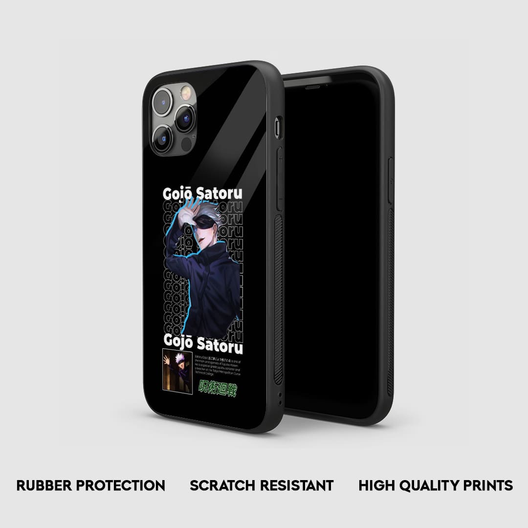 Satoru Pattern Silicone Armored Phone Case by Anime Phone Cover